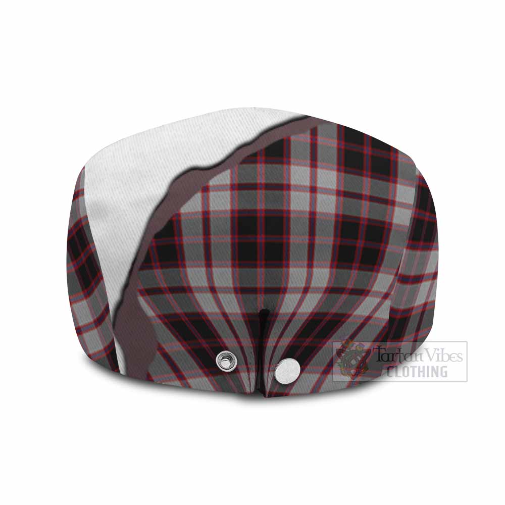 MacPherson (McPherson) Scottish Terrier Tartan Flat Cap, Jeff Cap Thistle Heritage Art - Tartan Vibes Clothing