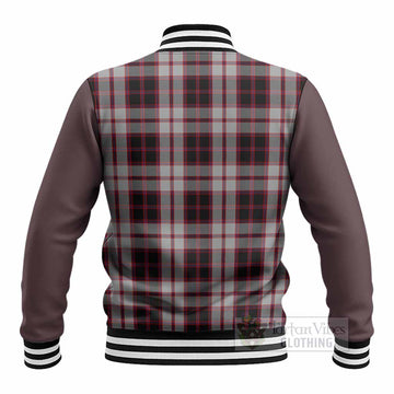 MacPherson (McPherson) Tartan Accent Baseball Jacket with Family Crest