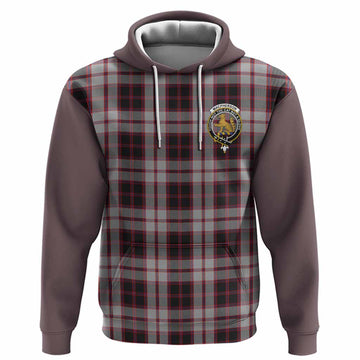 MacPherson (McPherson) Tartan Accent Hoodie with Family Crest