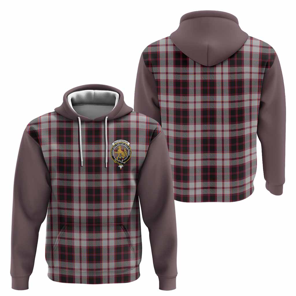 MacPherson (McPherson) Tartan Accent Hoodie with Family Crest