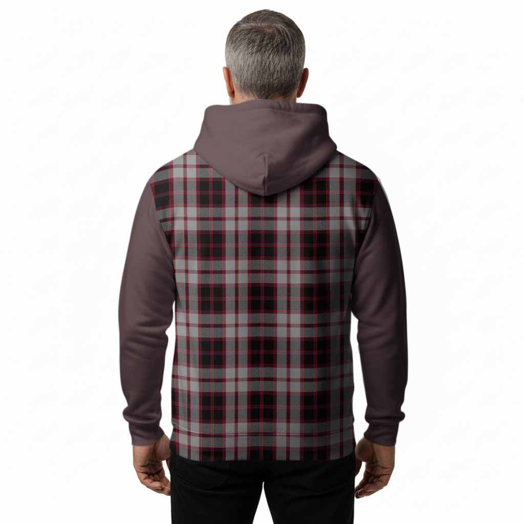 MacPherson (McPherson) Tartan Accent Hoodie with Family Crest