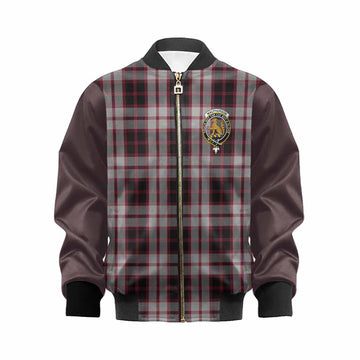 MacPherson (McPherson) Tartan Accent Kid Bomber Jacket with Family Crest