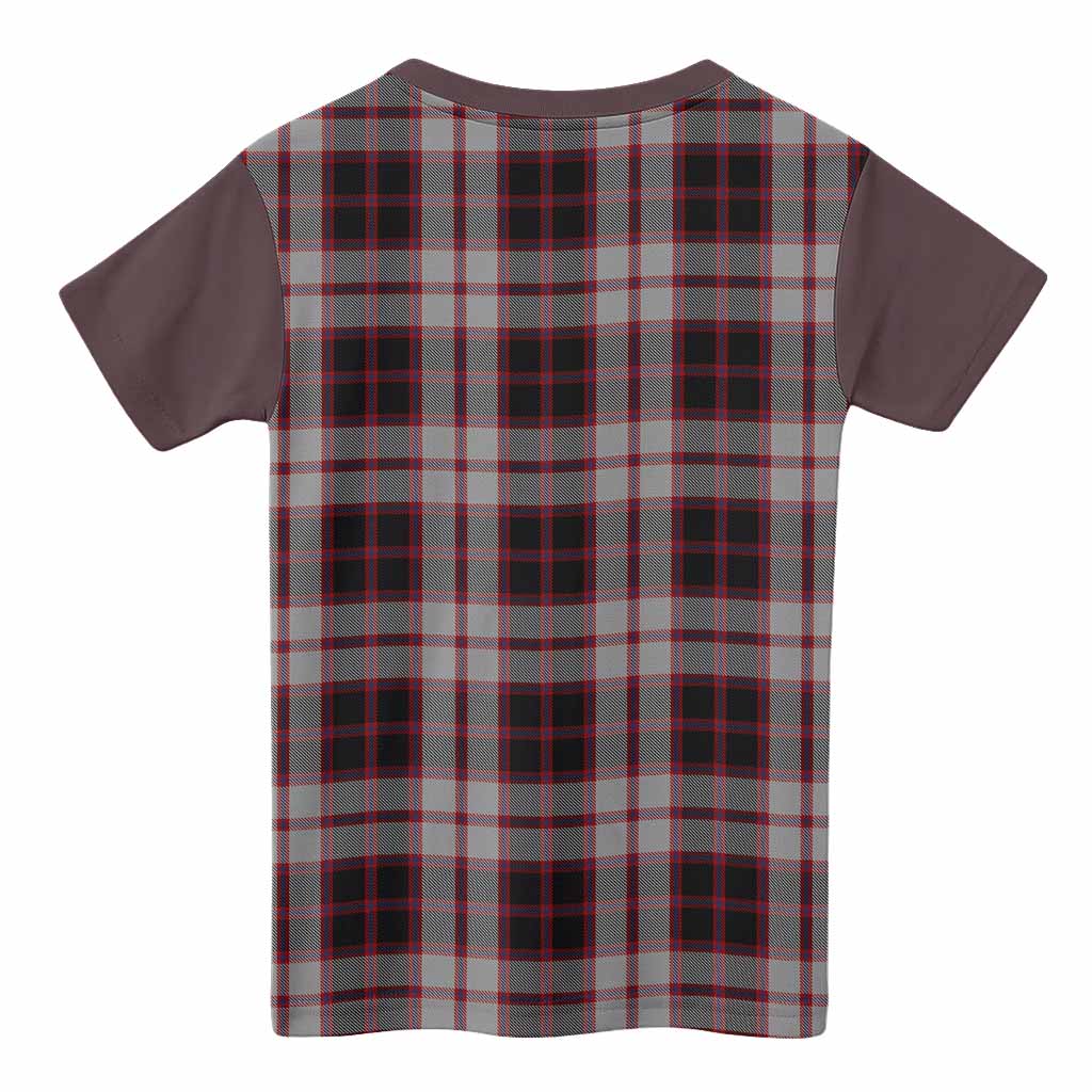MacPherson (McPherson) Tartan Accent Kid T-shirt with Family Crest