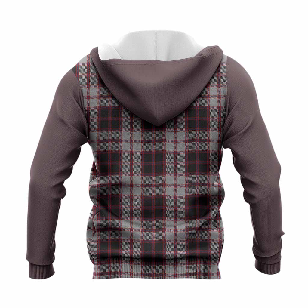 MacPherson (McPherson) Tartan Accent Knitted Hoodie with Family Crest