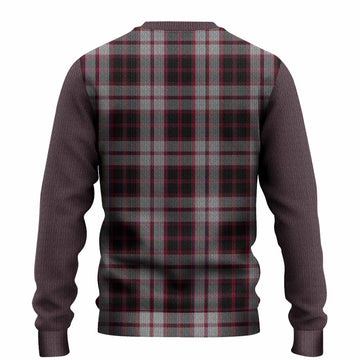 MacPherson (McPherson) Tartan Accent Knitted Sweater with Family Crest