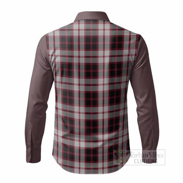 MacPherson (McPherson) Tartan Accent Long Sleeve Button Shirts with Family Crest