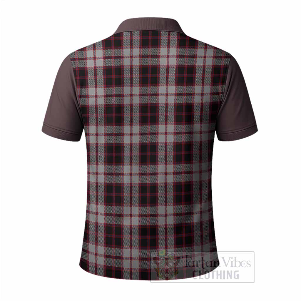 MacPherson (McPherson) Tartan Accent Polo Shirt with Family Crest