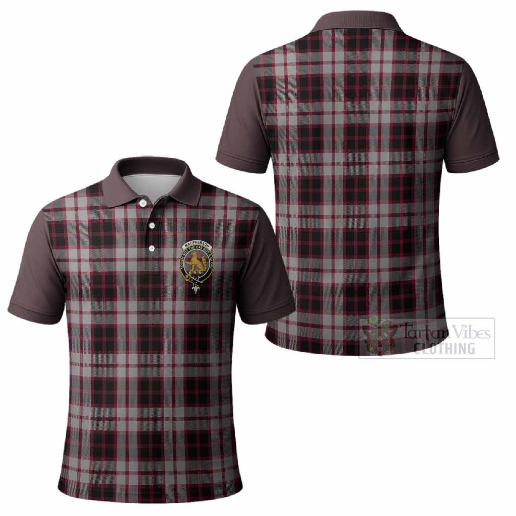 MacPherson (McPherson) Tartan Accent Polo Shirt with Family Crest