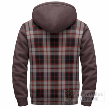 MacPherson (McPherson) Tartan Accent Sherpa Hoodie with Family Crest