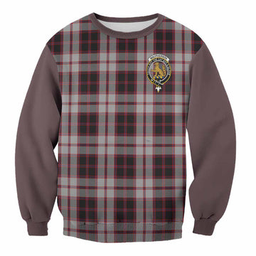 MacPherson (McPherson) Tartan Accent Sweatshirt with Family Crest