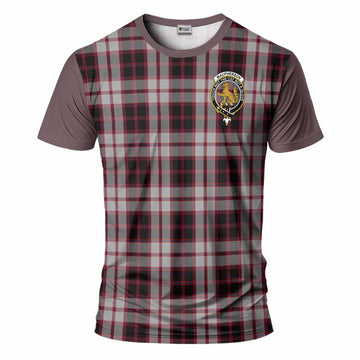 MacPherson (McPherson) Tartan Accent T-Shirt with Family Crest