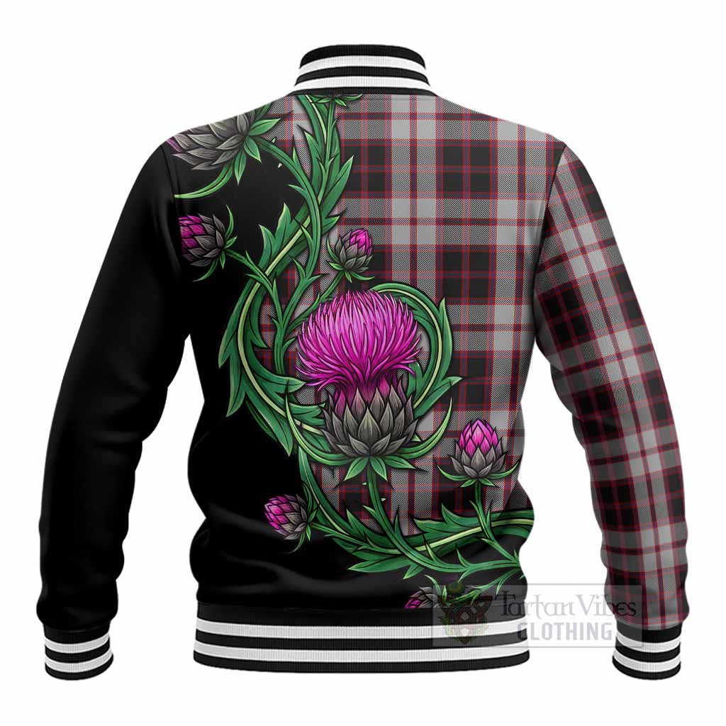 MacPherson (McPherson) Tartan Baseball Jacket Resilient Scottish Thistle - Tartan Vibes Clothing
