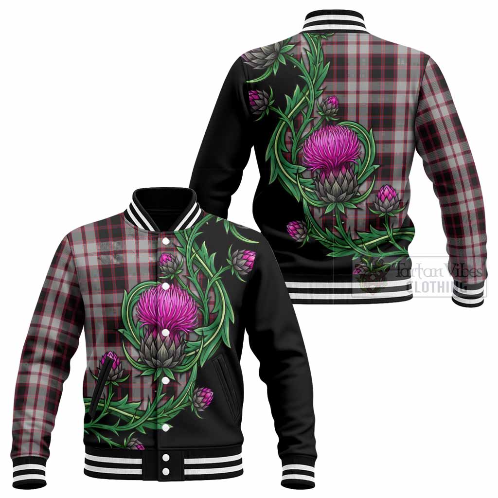 MacPherson (McPherson) Tartan Baseball Jacket Resilient Scottish Thistle - Tartan Vibes Clothing