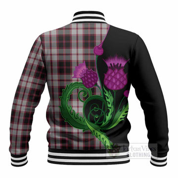 MacPherson (McPherson) Tartan Baseball Jacket Traditional Scottish Thistle
