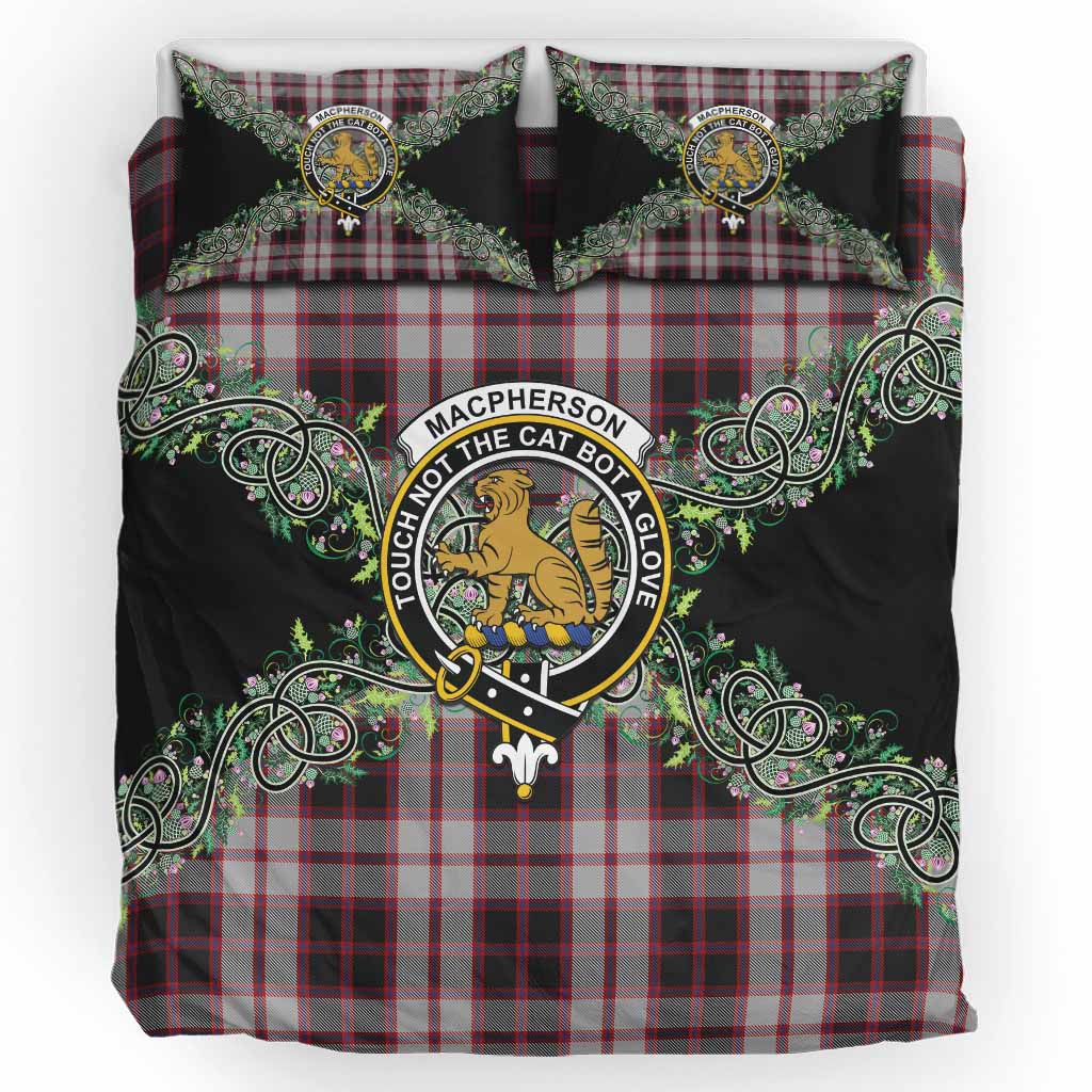 MacPherson (McPherson) Tartan Bedding Set Thistle Scottish Spirit UK Bedding Set UK King 91*87 inch - Tartan Vibes Clothing