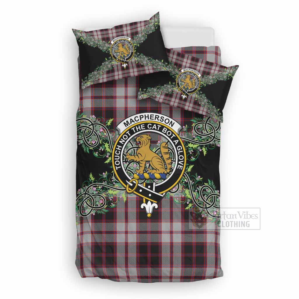MacPherson (McPherson) Tartan Bedding Set Thistle Scottish Spirit UK Bedding Set UK Double 79*79 inch - Tartan Vibes Clothing