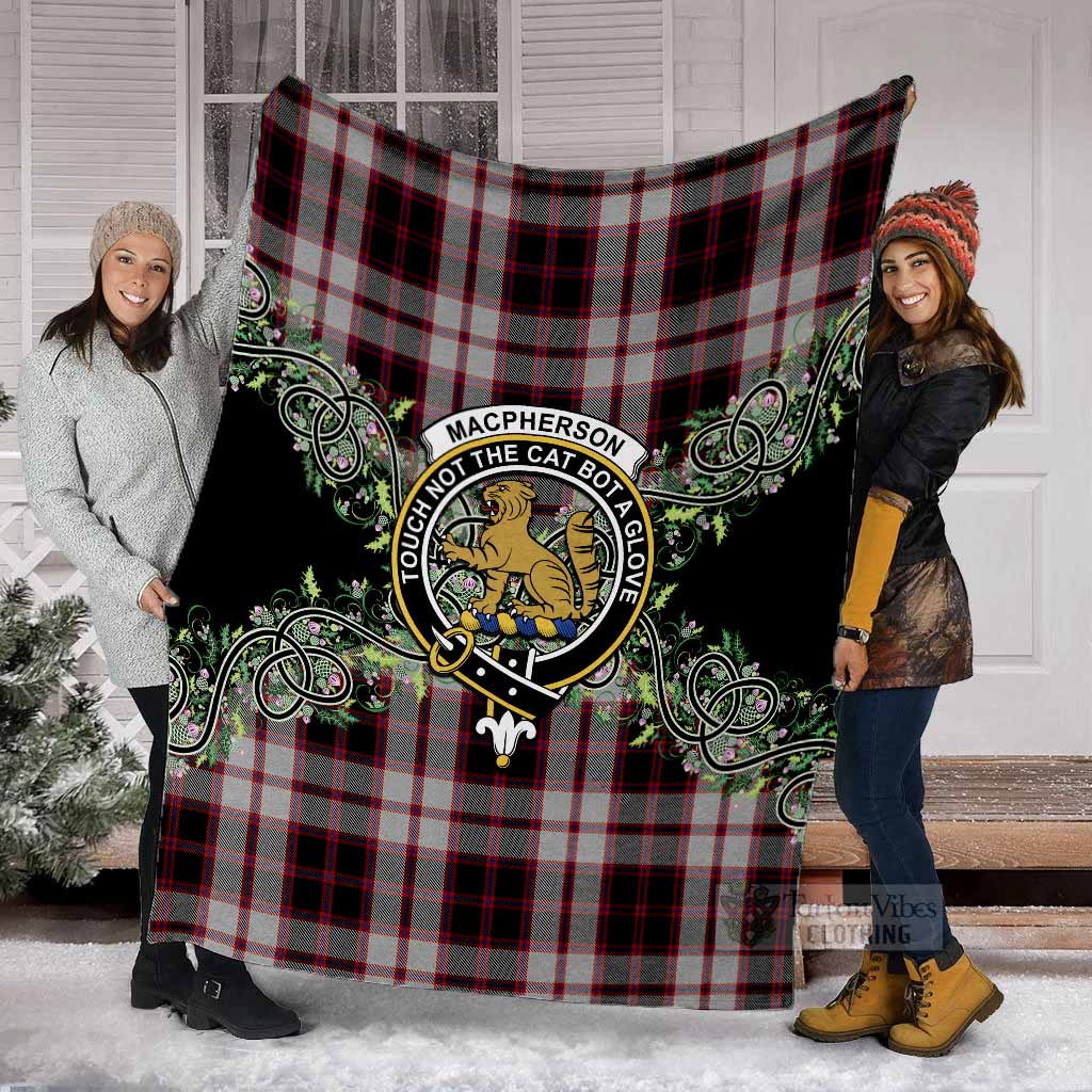 MacPherson (McPherson) Tartan Blanket Thistle Scottish Spirit - Tartan Vibes Clothing