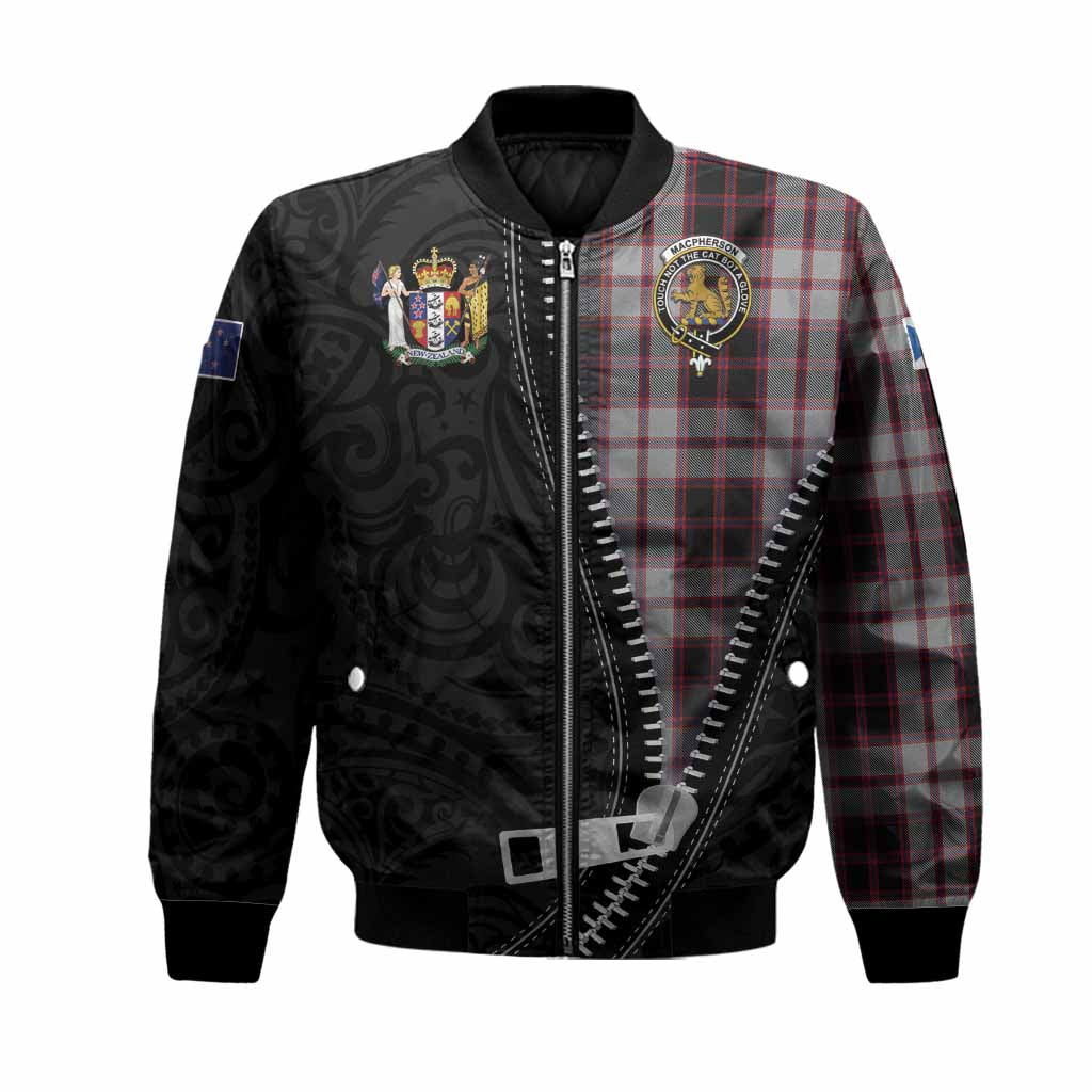 MacPherson (McPherson) Tartan Bomber Jacket New Zealand Pattern Unique Zipper Stylized
