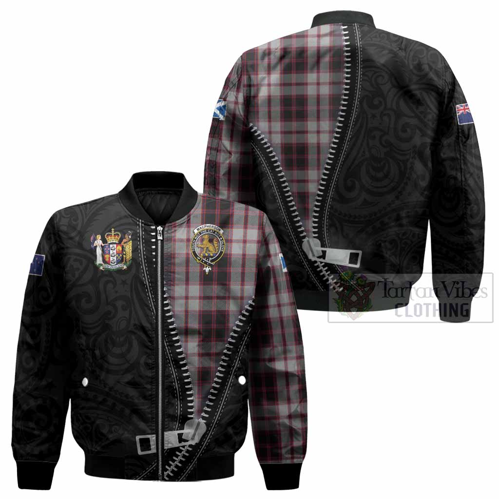 MacPherson (McPherson) Tartan Bomber Jacket New Zealand Pattern Unique Zipper Stylized
