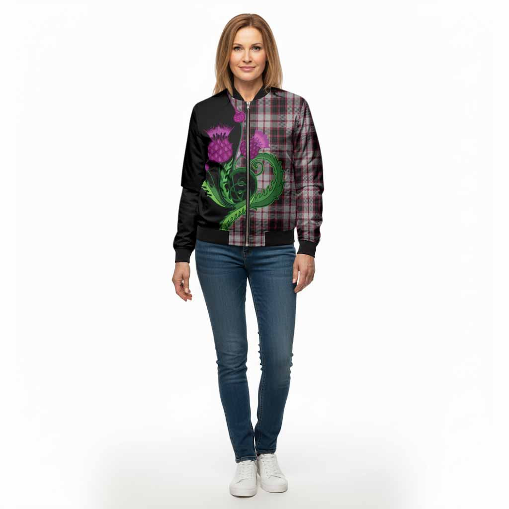 MacPherson (McPherson) Tartan Bomber Jacket Traditional Scottish Thistle
