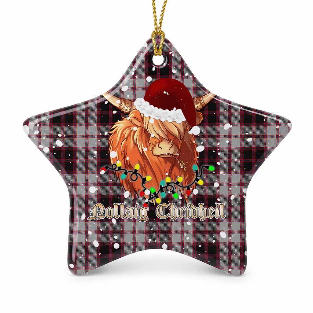 MacPherson (McPherson) Tartan Ceramic Star Ornament Mister Coo - Highlander Decor 1 Piece - Tartan Vibes Clothing