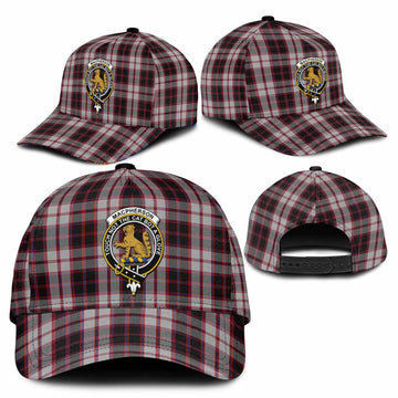 MacPherson (McPherson) Tartan Classic Cap with Family Crest