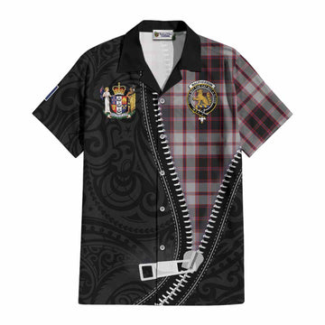 MacPherson (McPherson) Tartan Cotton Hawaiian Shirt New Zealand Pattern Unique Zipper Stylized
