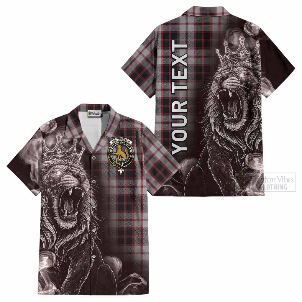 MacPherson (McPherson) Tartan Cotton Hawaiian Shirt Roaring Lion Heritage