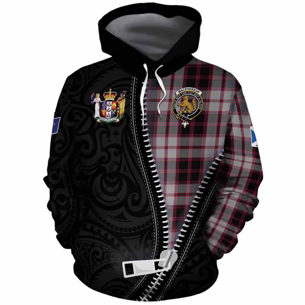 MacPherson (McPherson) Tartan Cotton Hoodie New Zealand Pattern Unique Zipper Stylized