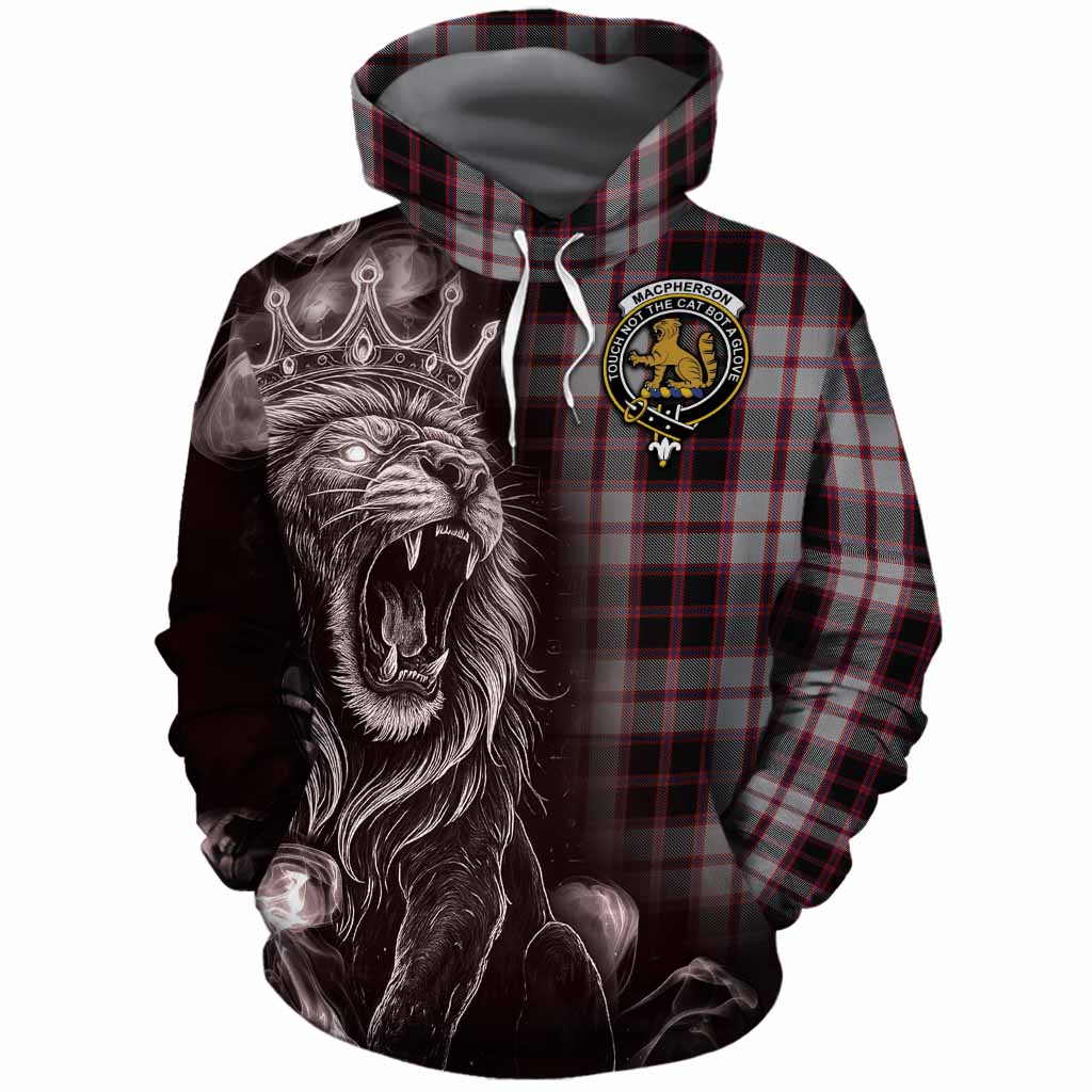 MacPherson (McPherson) Tartan Cotton Hoodie Roaring Lion Heritage