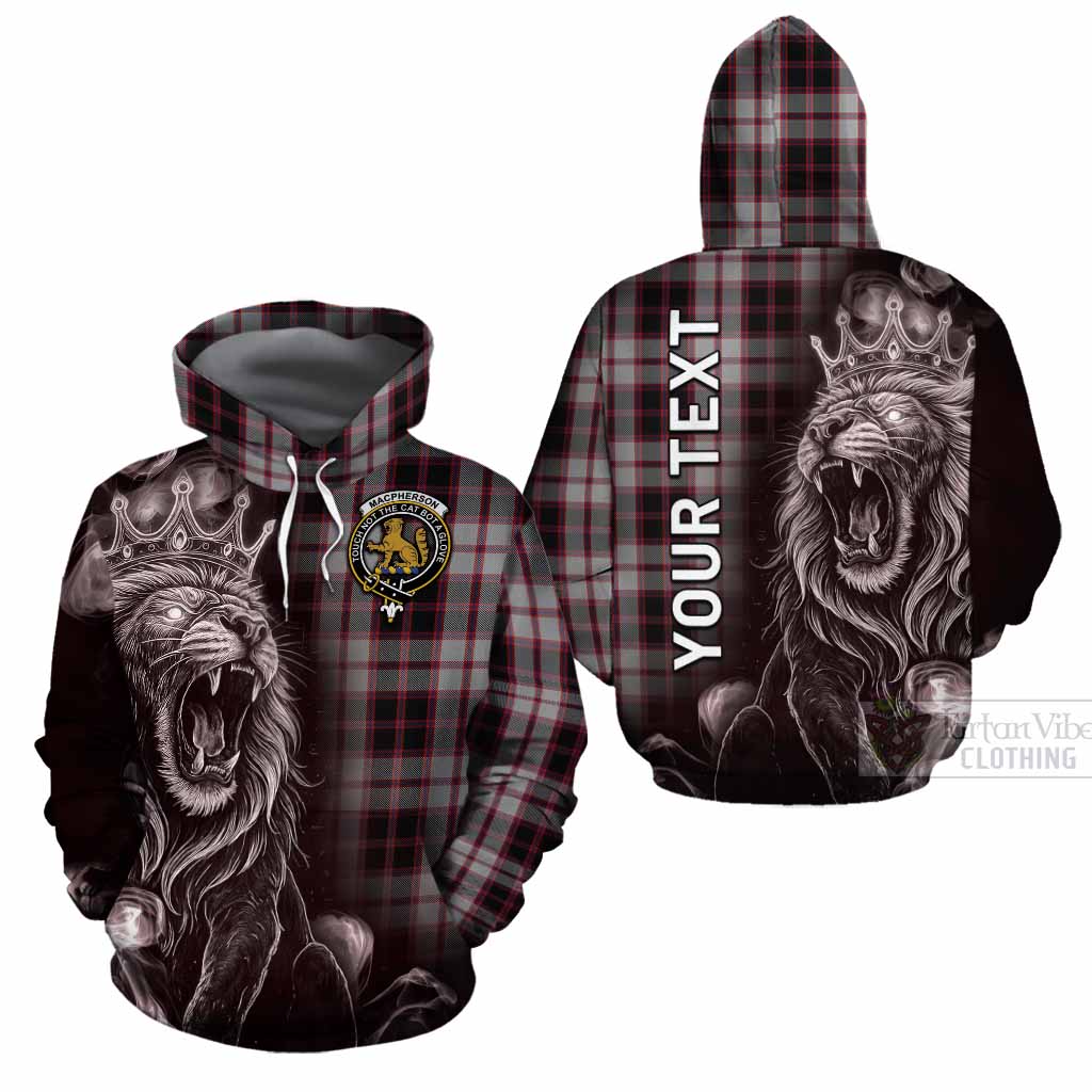 MacPherson (McPherson) Tartan Cotton Hoodie Roaring Lion Heritage