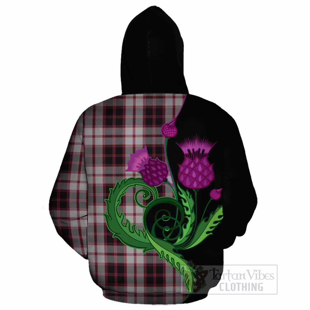 MacPherson (McPherson) Tartan Cotton Hoodie Traditional Scottish Thistle