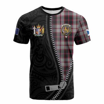 MacPherson (McPherson) Tartan Cotton T-shirt New Zealand Pattern Unique Zipper Stylized