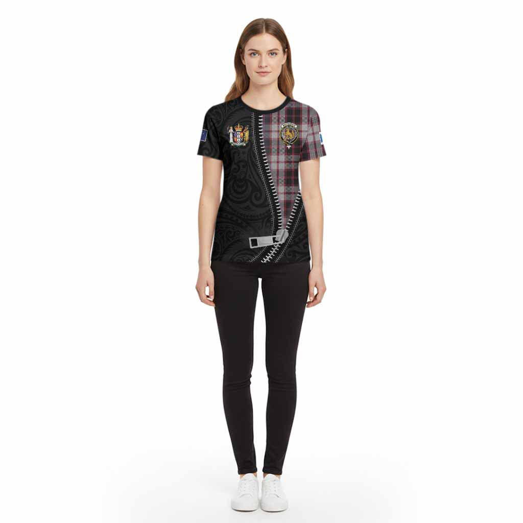 MacPherson (McPherson) Tartan Cotton T-shirt New Zealand Pattern Unique Zipper Stylized