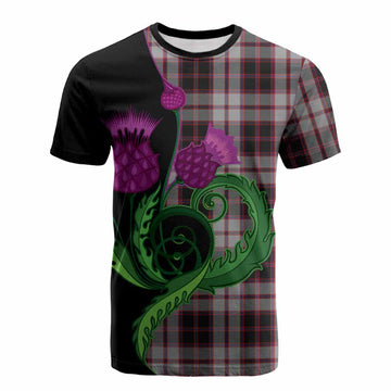 MacPherson (McPherson) Tartan Cotton T-shirt Traditional Scottish Thistle