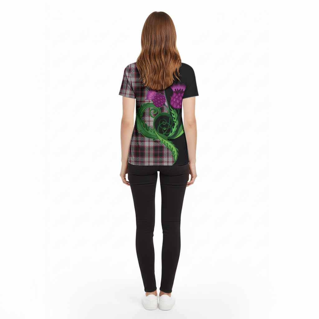 MacPherson (McPherson) Tartan Cotton T-shirt Traditional Scottish Thistle