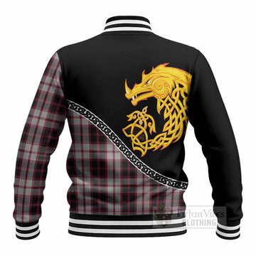 MacPherson (McPherson) Tartan Crest Baseball Jacket Legendary Dragon Knot Half Style
