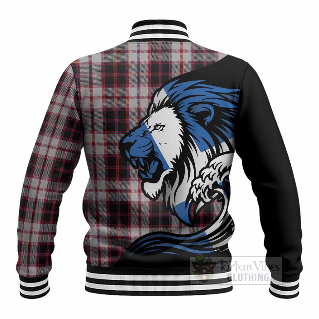 MacPherson (McPherson) Tartan Crest Baseball Jacket Scottish Golden Lions Wave Flow - Tartan Vibes Clothing