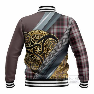 MacPherson (McPherson) Tartan Crest Baseball Jacket Scottish Triskele Celtic