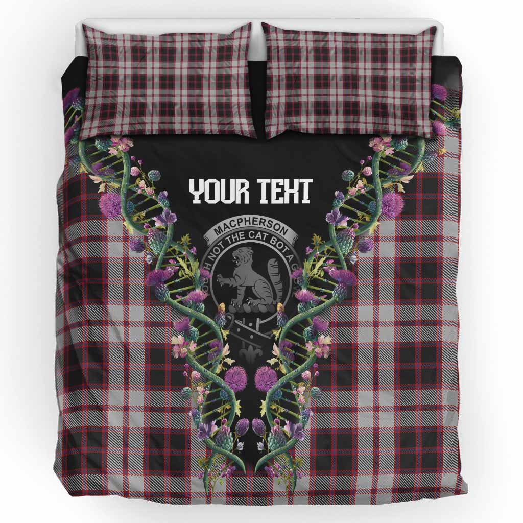 MacPherson (McPherson) Tartan Crest Bedding Set Scottish Heritage Thistle DNA