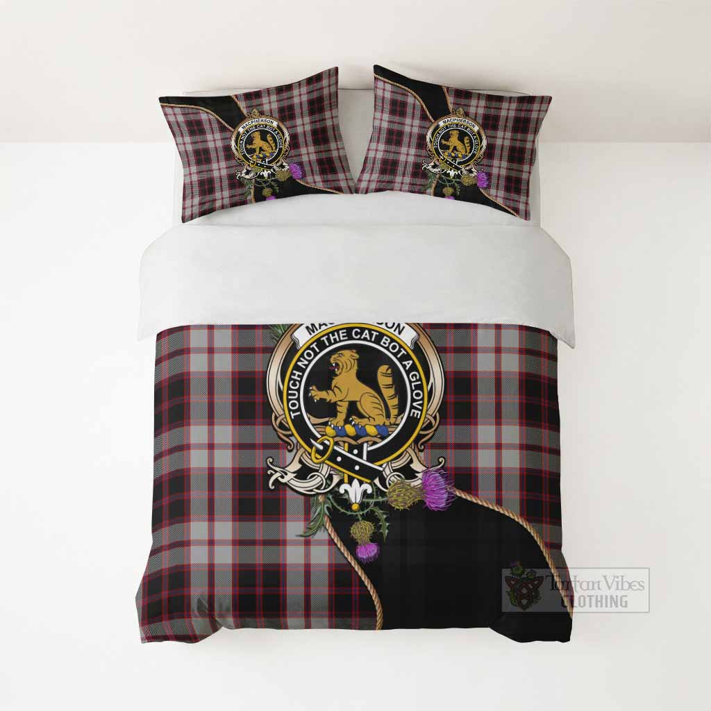 MacPherson (McPherson) Tartan Crest Bedding Set Scottish Thistle Spirit - Tartan Vibes Clothing