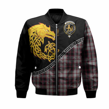 MacPherson (McPherson) Tartan Crest Bomber Jacket Legendary Dragon Knot Half Style