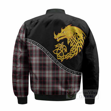 MacPherson (McPherson) Tartan Crest Bomber Jacket Legendary Dragon Knot Half Style