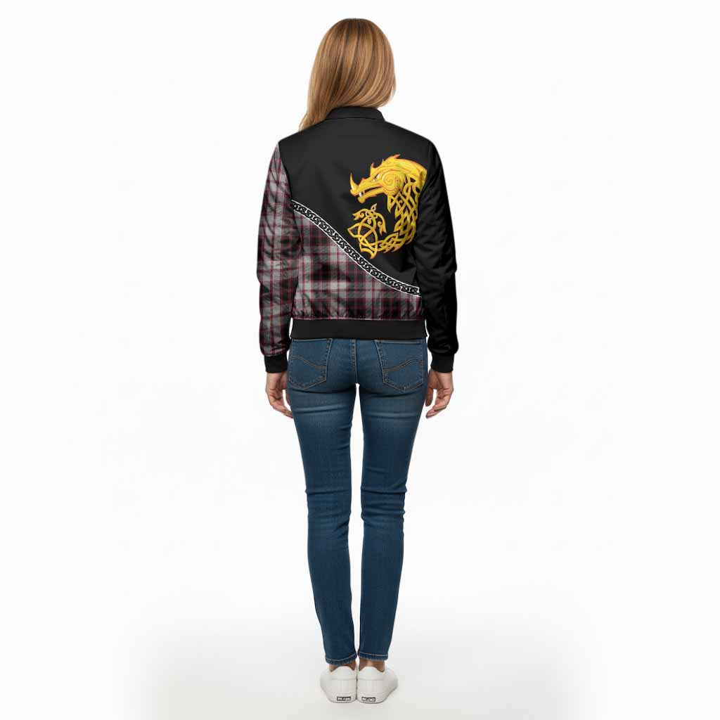 MacPherson (McPherson) Tartan Crest Bomber Jacket Legendary Dragon Knot Half Style - Tartan Vibes Clothing