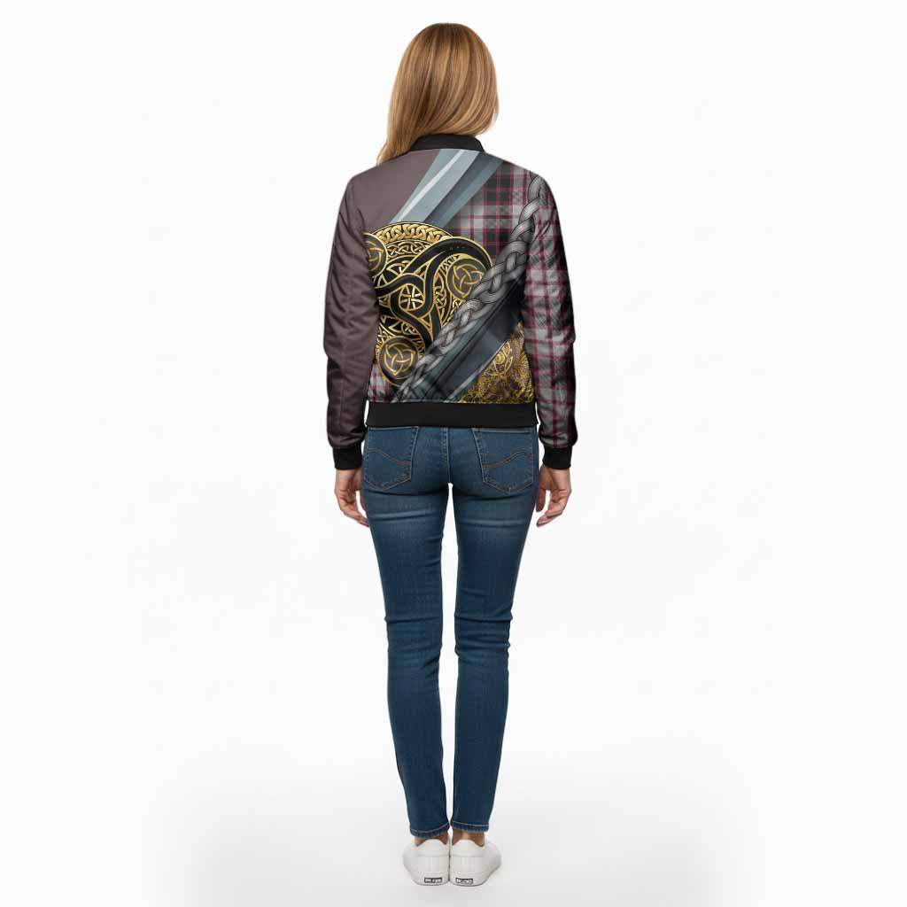 MacPherson (McPherson) Tartan Crest Bomber Jacket Scottish Triskele Celtic - Tartan Vibes Clothing