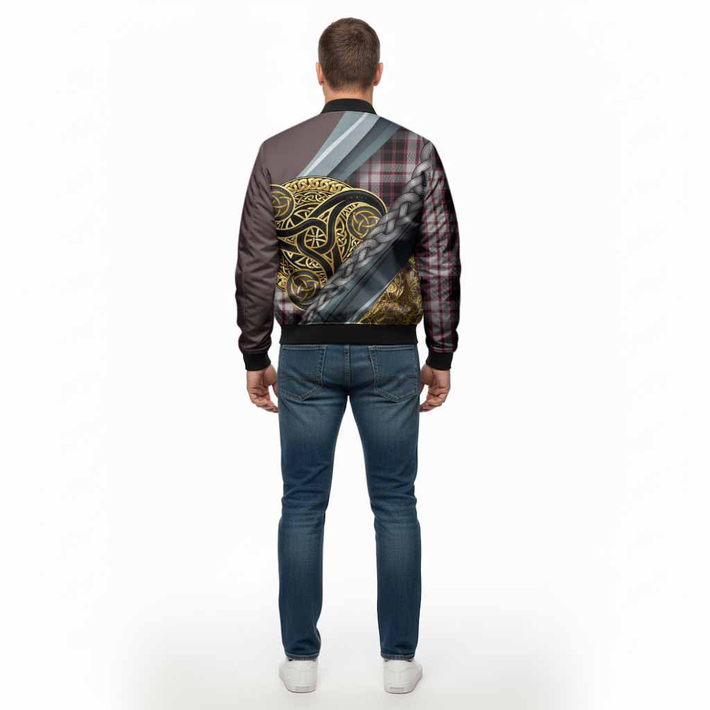MacPherson (McPherson) Tartan Crest Bomber Jacket Scottish Triskele Celtic - Tartan Vibes Clothing