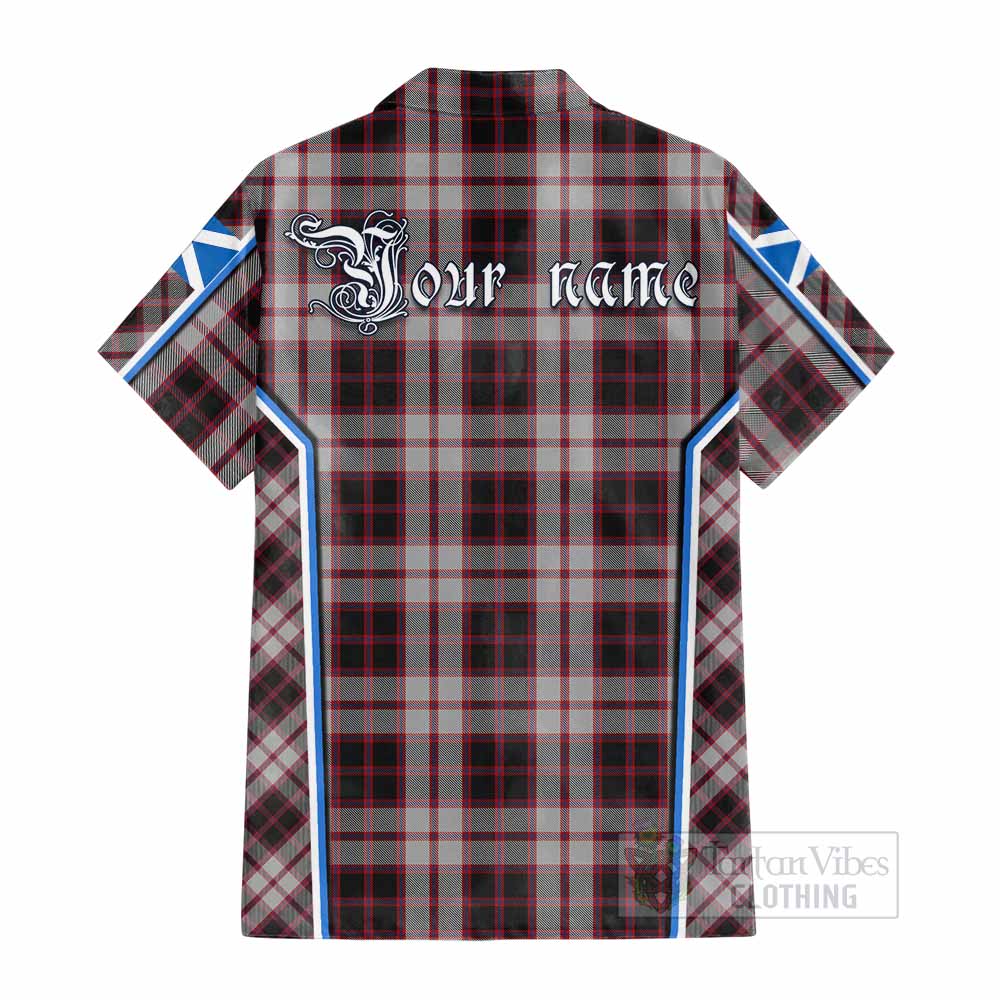 MacPherson (McPherson) Tartan Crest Cotton Hawaiian Shirt Scotland Coat of Arm Flag Style - Tartan Vibes Clothing
