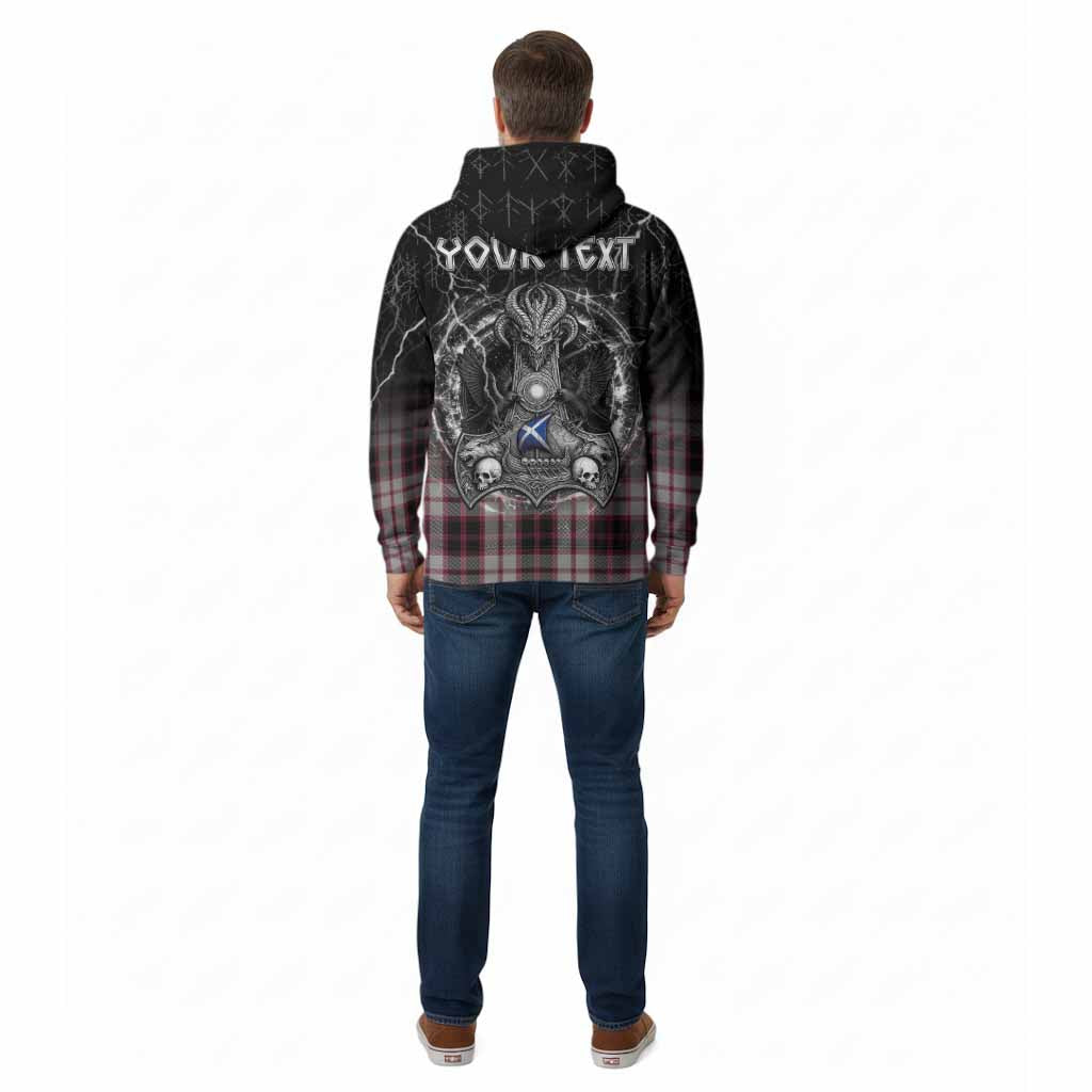 MacPherson (McPherson) Tartan Crest Cotton Hoodie Celtic Odin's Raven Legacy
