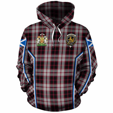 MacPherson (McPherson) Tartan Crest Cotton Hoodie Scotland Coat of Arm Flag Style - Tartan Vibes Clothing