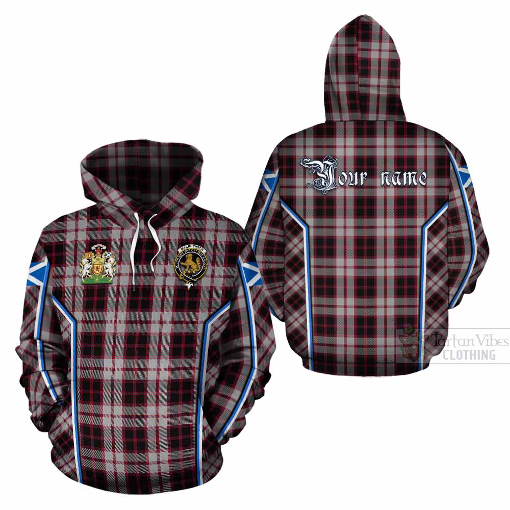 MacPherson (McPherson) Tartan Crest Cotton Hoodie Scotland Coat of Arm Flag Style - Tartan Vibes Clothing